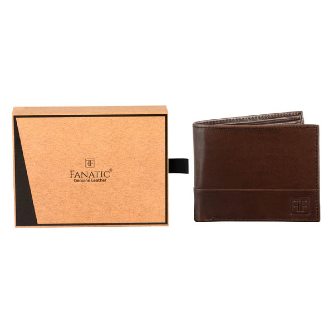 Men Tan Genuine Leather Wallet (Crocodile print) (9 Card Slots)LKHF 