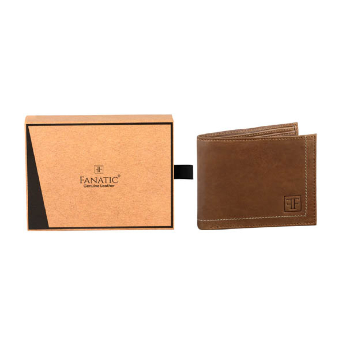 Men Tan Genuine Leather Wallet (10 Card Slots)UKHB 