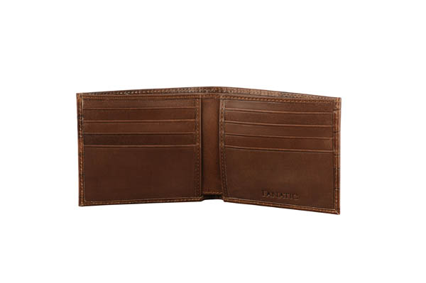 Men Brown Genuine Leather Wallet  (6 Card Slots)LKHF 