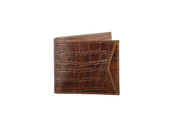 Men Brown Genuine Leather Wallet  (6 Card Slots)LKHF 