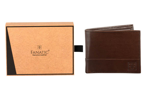 Men Tan Genuine Leather Wallet (Crocodile print) (9 Card Slots)LKHF 