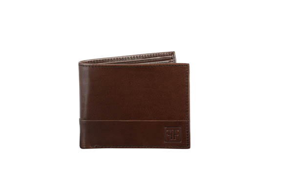 Men Tan Genuine Leather Wallet (Crocodile print) (9 Card Slots)LKHF 