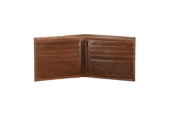 Men Brown Genuine Leather Wallet (Crocodile print) (10 Card Slots)LKHF 