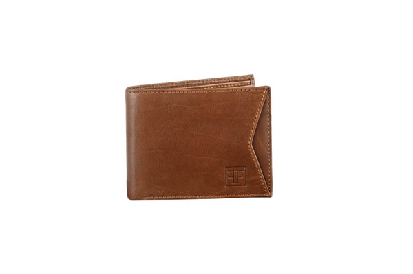 Men Brown Genuine Leather Wallet (Crocodile print) (10 Card Slots)LKHF 