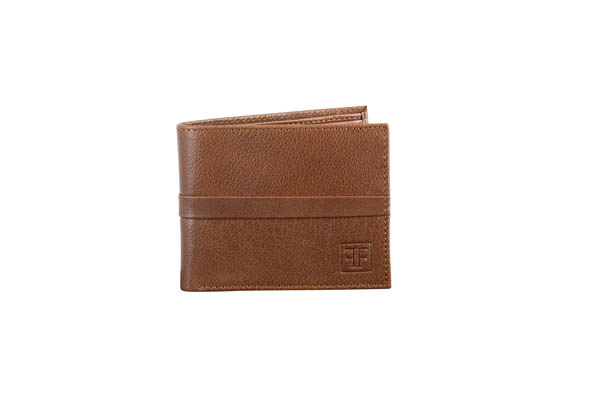 Men Brown Genuine Leather Wallet (10 Card Slots)LKHM