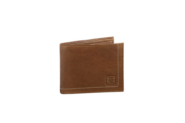 Men Tan Genuine Leather Wallet (10 Card Slots)UKHB 