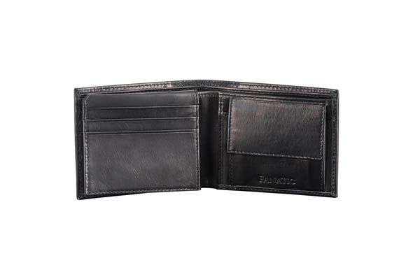 Men Black Genuine Leather Wallet (9 Card Slots)UKHB 